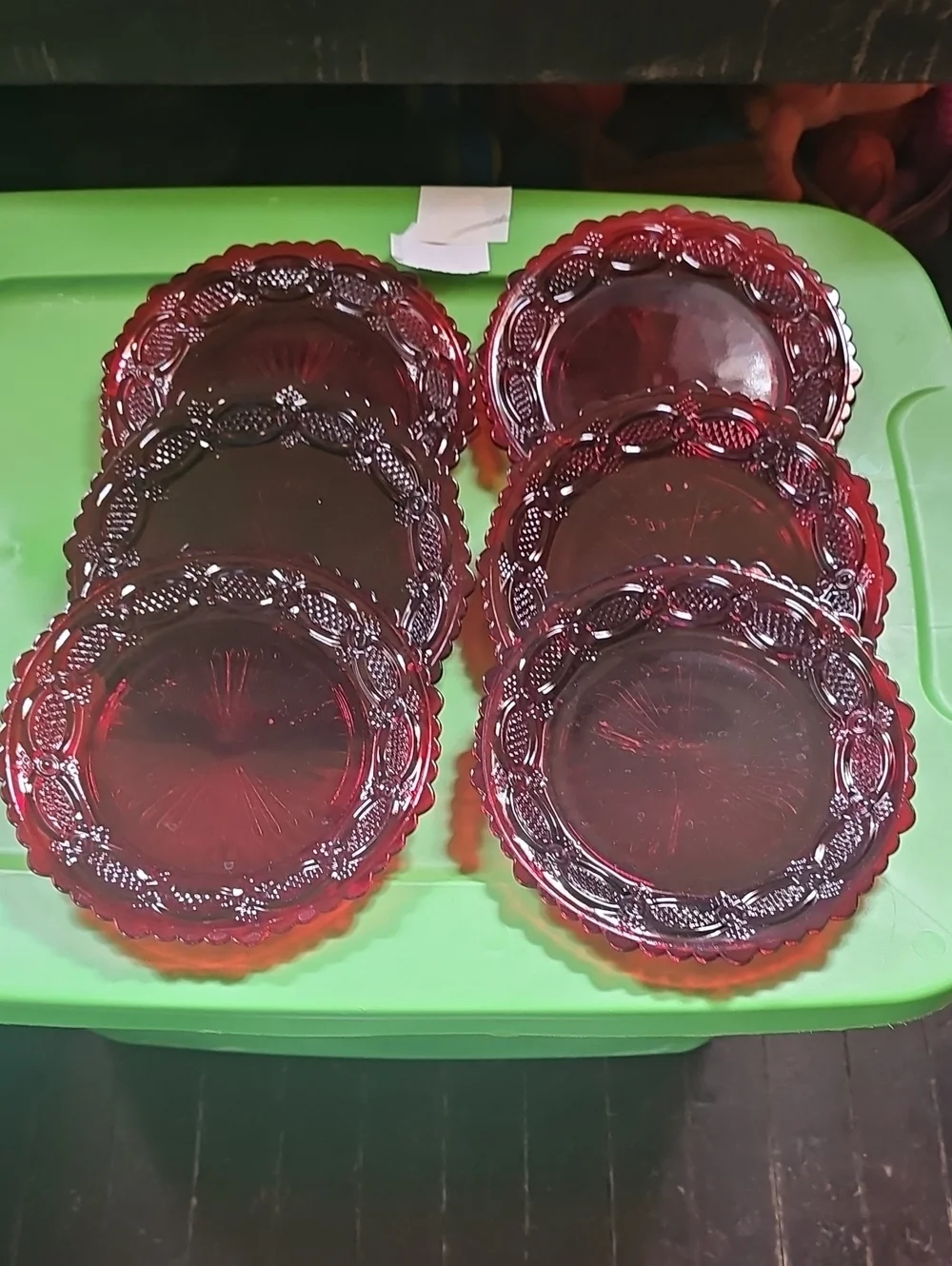 Set of Six Avon Cape Cod Dessert Plates